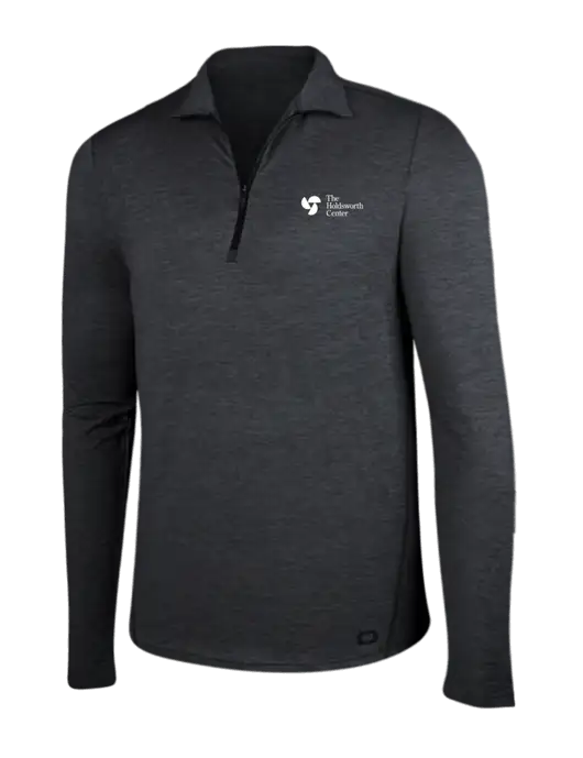 OGIO Blacktop Heather Endurance Force 1/4 Zip w/Holdsworth Center Logo
