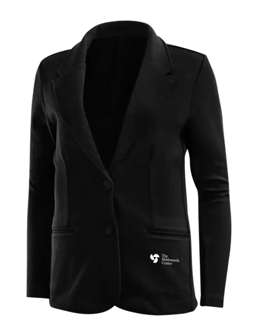 Black Womens Knit Blazer w/Holdsworth Center Logo