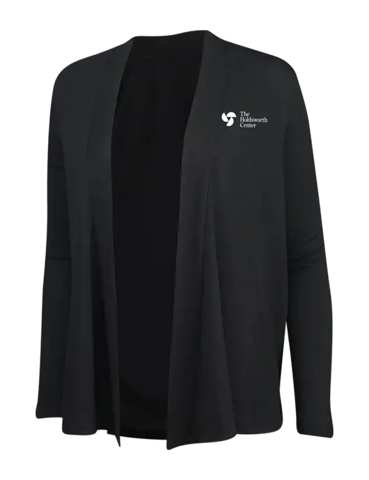 Black Womens Concept Cardigan w/Holdsworth Center Logo