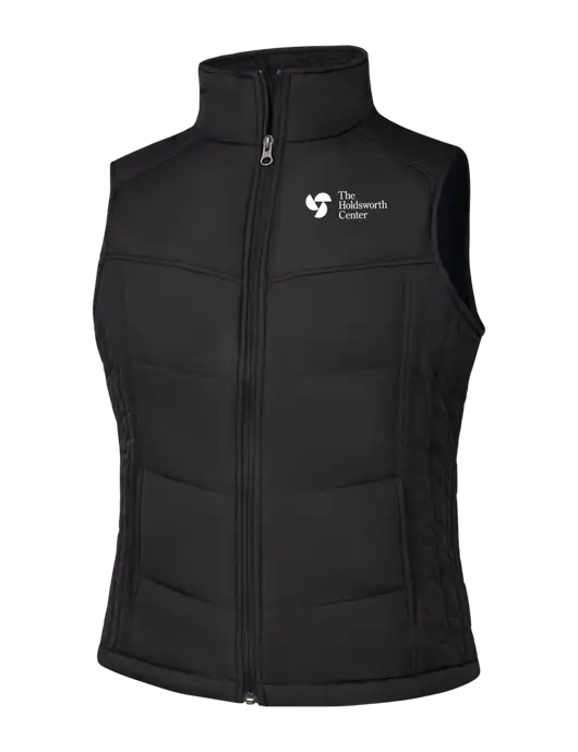 Womens Black/Black Vest w/Holdsworth Center Logo