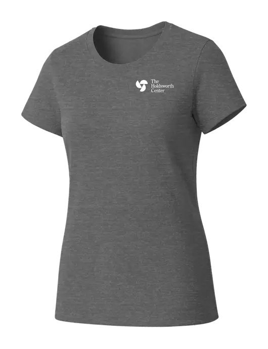 Womens Seriously Soft Grey Frost T-Shirt w/Holdsworth Center Logo