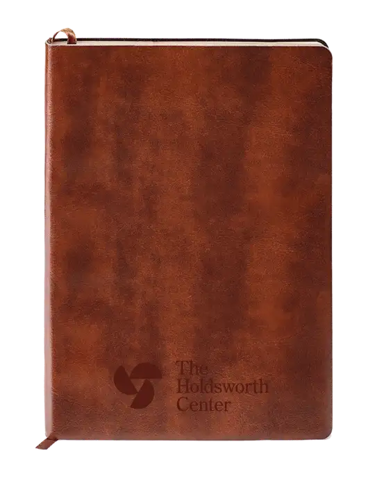 Fabrizio Brown Soft Cover 5.75 x 8.125 Journal w/Holdsworth Center Logo