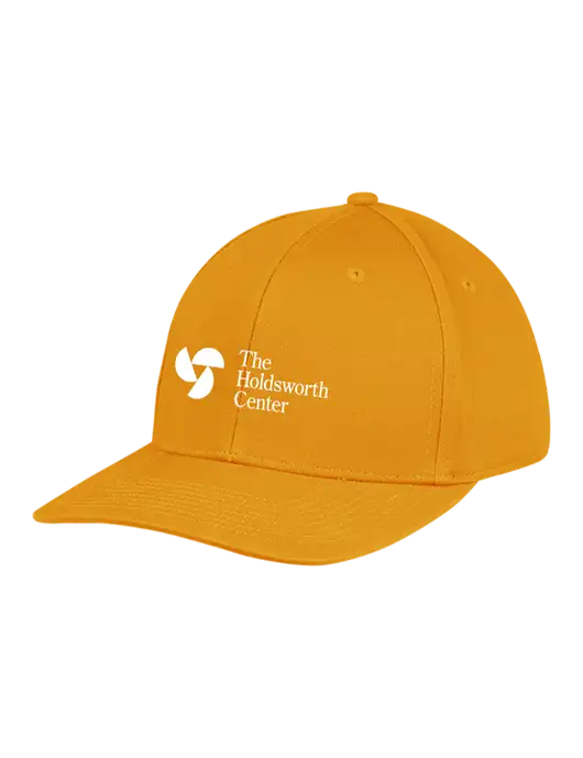 Premium Modern Structured Twill Yellow Gold Snapback Cap
 w/Holdsworth Center Logo