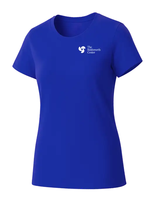 Womens Seriously Soft Royal T-Shirt w/Holdsworth Center Logo
