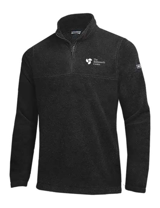 Columbia Black Steens Mountain Fleece 1/2 Zip Pullover w/Holdsworth Center Logo