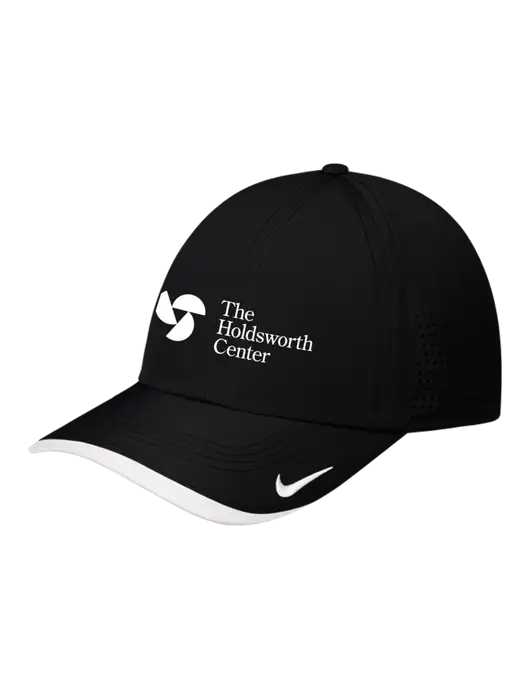 Nike Black/White Dri-FIT Perforated Performance Cap w/Holdsworth Center Logo