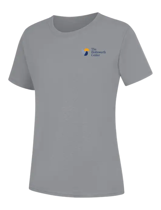 Womens Light Grey Heather Core Blend Tee w/Holdsworth Center Logo