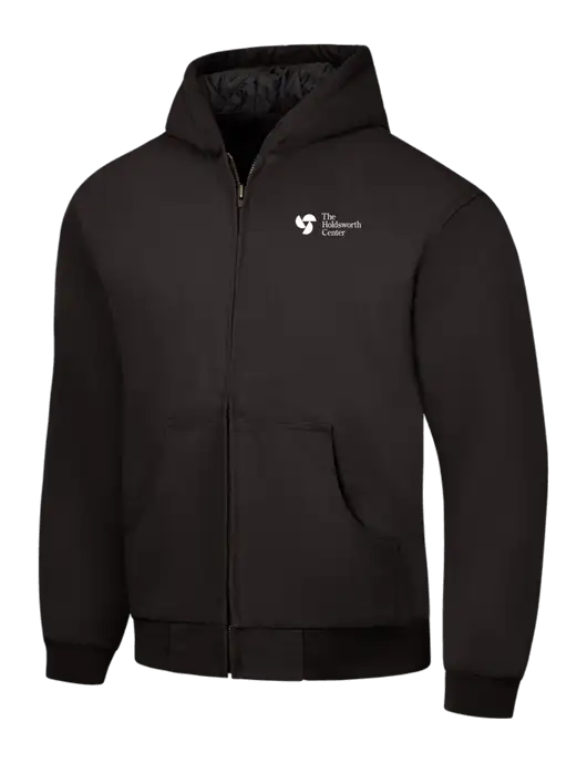 CornerStone Black Duck Cloth Hooded Work Jacket w/Holdsworth Center Logo