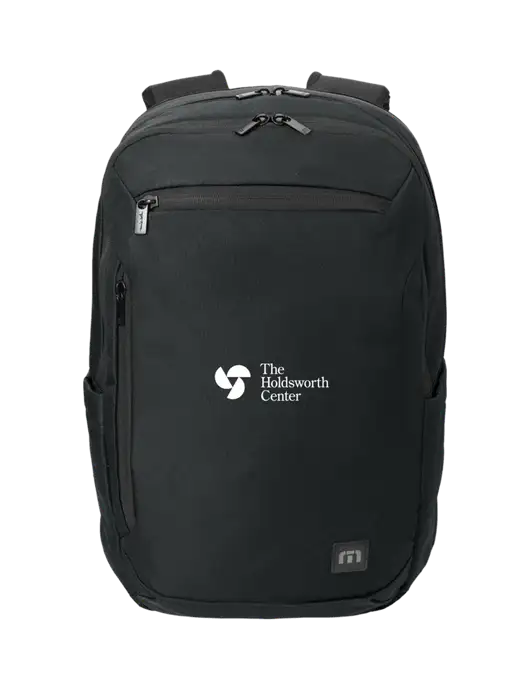TravisMathew Black Duration Backpack w/Holdsworth Center Logo
