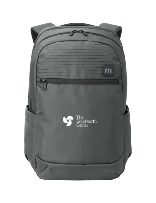 TravisMathew Dark Medium Grey Approach Backpack w/Holdsworth Center Logo
