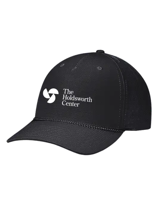 Richardson Laser Perf Performance Black/Black-Grey Rope Cap w/Holdsworth Center Logo