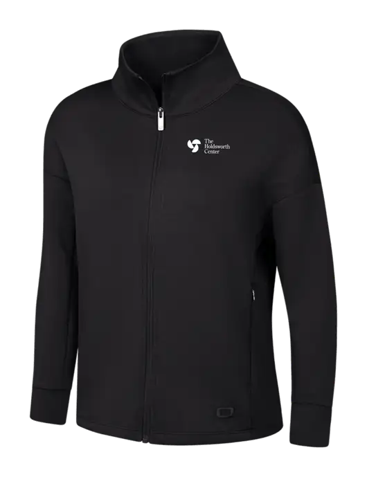 OGIO Womens Black Transcend Full-Zip w/Holdsworth Center Logo
