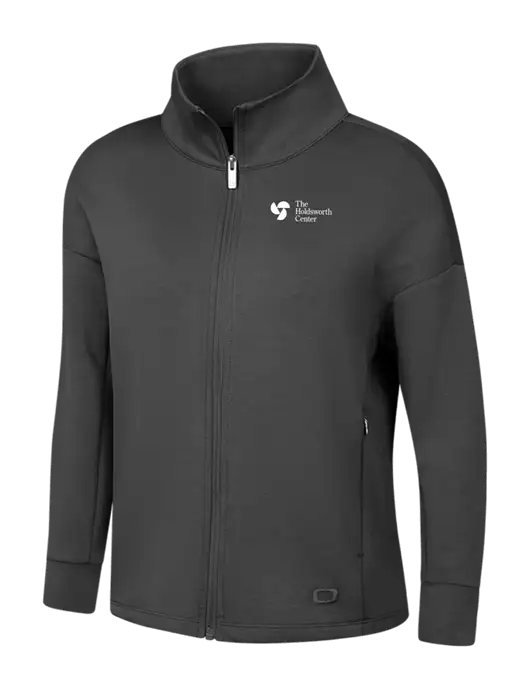 OGIO Womens Dark Grey Transcend Full-Zip w/Holdsworth Center Logo