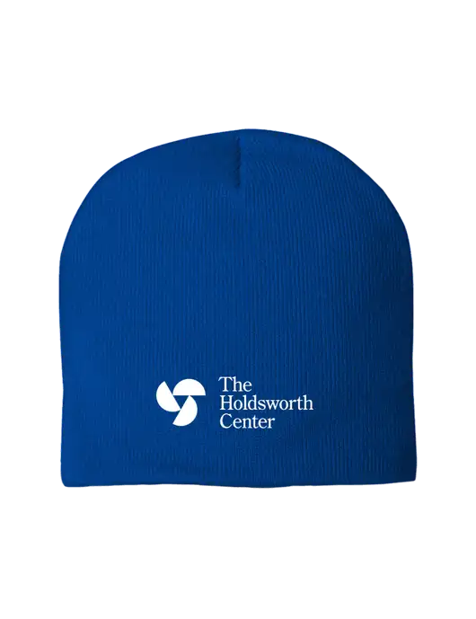 Solid Royal Element Knit Beanie w/Holdsworth Center Logo