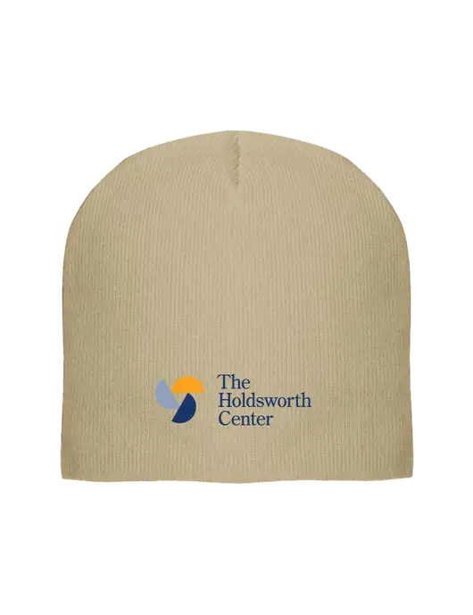 Solid Tan Element Knit Beanie w/Holdsworth Center Logo