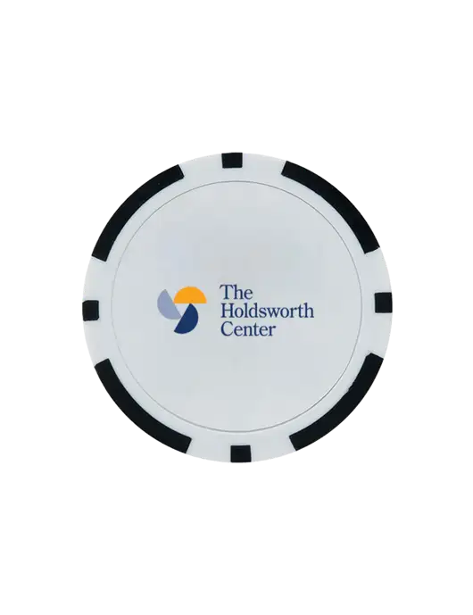 Black Poker Chip Ball Marker w/Holdsworth Center Logo