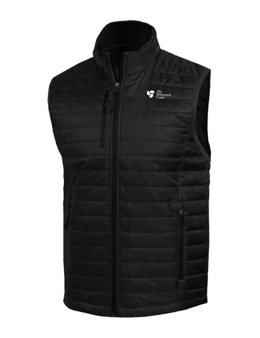 Packable Black Puffy Vest w/Holdsworth Center Logo
