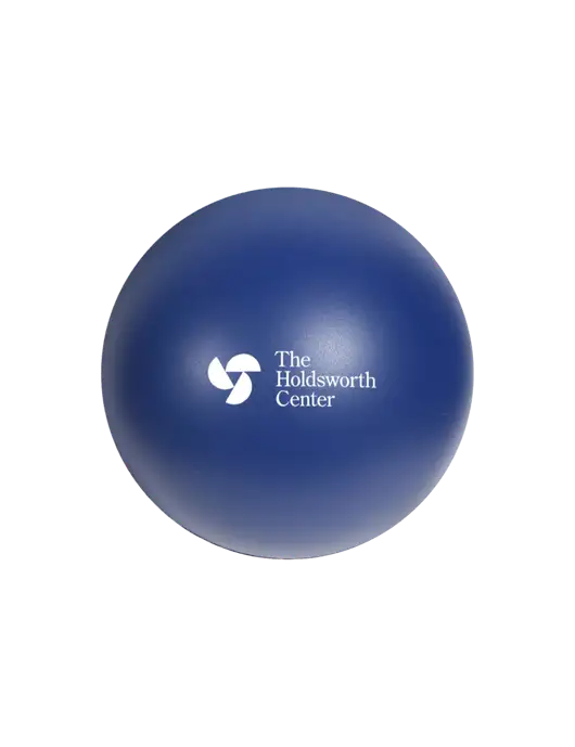 Navy Blue Stress Reliever Ball w/Holdsworth Center Logo