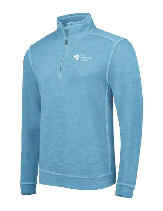 Tommy Bahama Light Blue Tobago Bay 1/2 Zip w/Holdsworth Center Logo