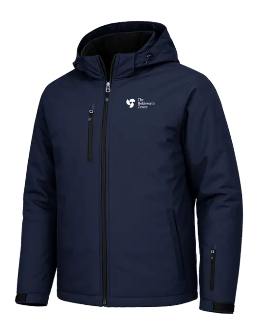 Cold Weather Vortex Light Navy/ Dark Navy Waterproof 3-in-1 Jacket with Detachable Hood w/Holdsworth Center Logo