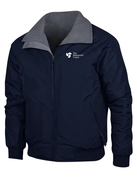 Navy/Heather Grey Classic Challenger Jacket w/Holdsworth Center Logo