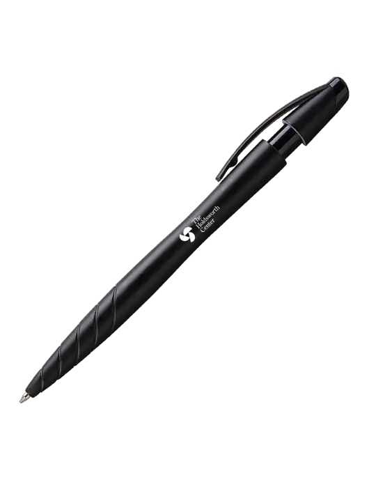 Awali Black Metallic Pen - Black Ink w/Holdsworth Center Logo