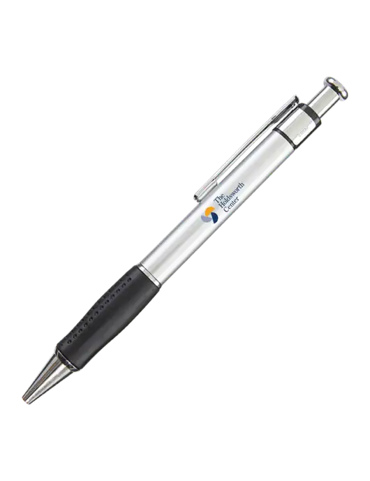 Malta Silver Pen - Black Ink w/Holdsworth Center Logo