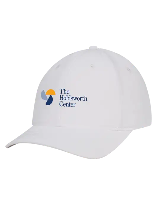 White Nylon Twill Performance Cap w/Holdsworth Center Logo