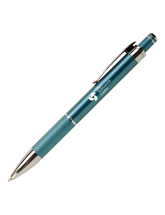 Diamond Etched Sapphire Pen - Black Ink w/Holdsworth Center Logo