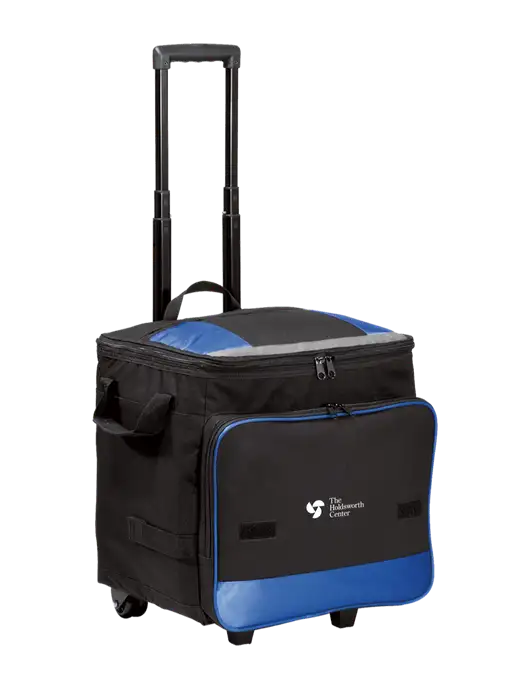 Twilight Blue Rolling Cooler w/Holdsworth Center Logo