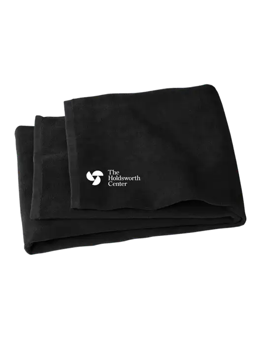 Black Beach Towel w/Holdsworth Center Logo