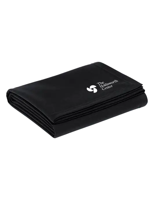Recycled Black Blanket w/Holdsworth Center Logo