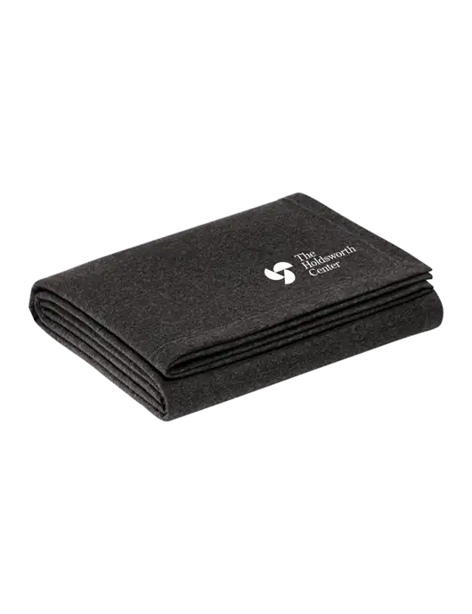 Recycled Charcoal Heather Blanket w/Holdsworth Center Logo