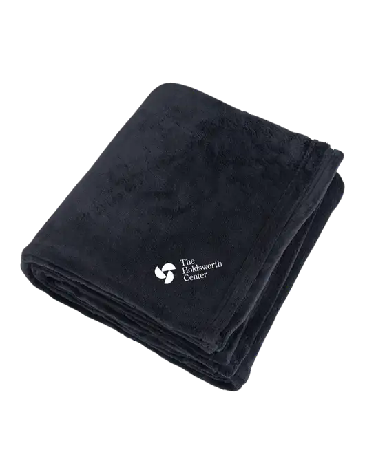Mountain Lodge Black Blanket w/Holdsworth Center Logo