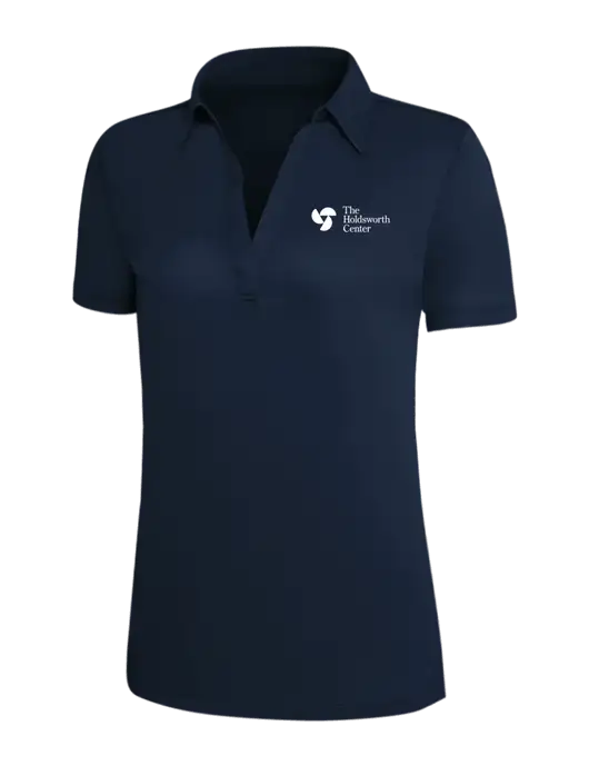 Navy Silk Touch Womens Performance Polo w/Holdsworth Center Logo
