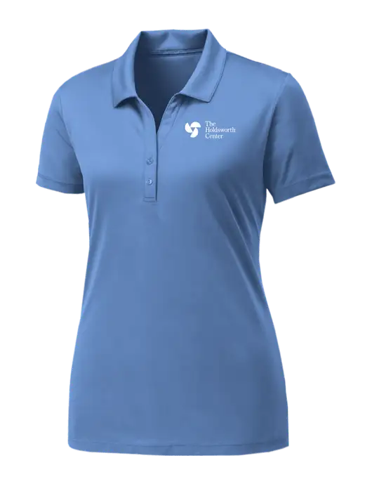 Womens Carolina Blue PosiCharge Competitor Polo w/Holdsworth Center Logo