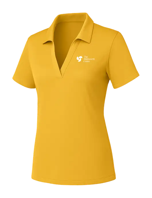 Yellow Gold Womens PosiCharge RacerMesh Polo w/Holdsworth Center Logo