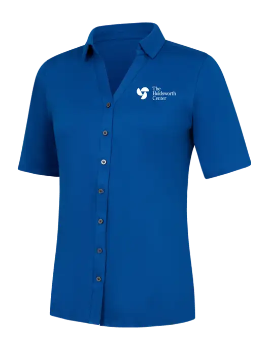 Womens Royal City Stretch Top w/Holdsworth Center Logo