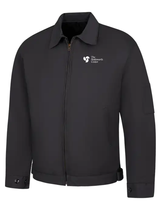 Red Kap Dark Grey Slash Pocket Jacket w/Holdsworth Center Logo