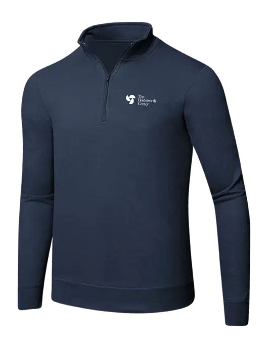 Team Navy 8.5 oz Ring Spun 1/4 Zip Pullover Sweatshirt w/Holdsworth Center Logo