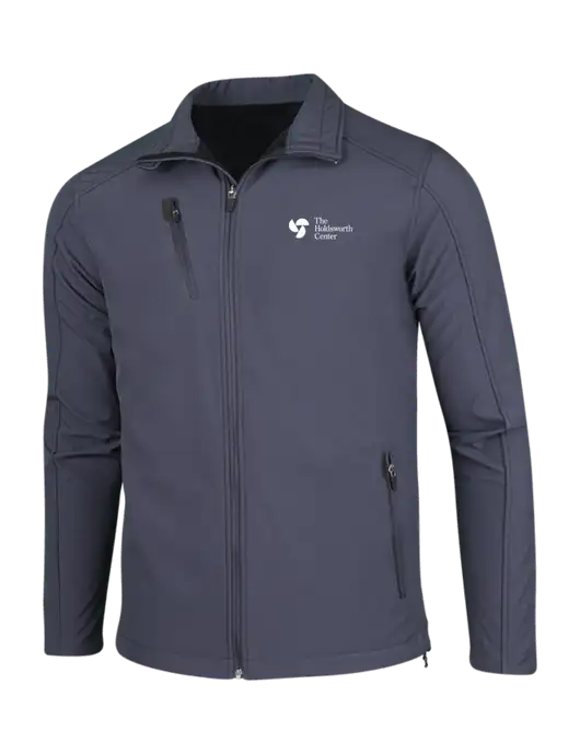 Dark Grey Welded Softshell Jacket w/Holdsworth Center Logo