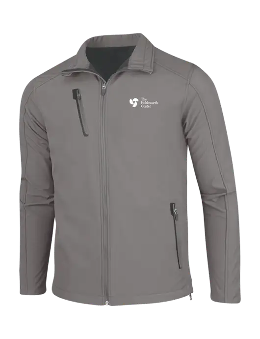 Medium Grey Welded Softshell Jacket w/Holdsworth Center Logo