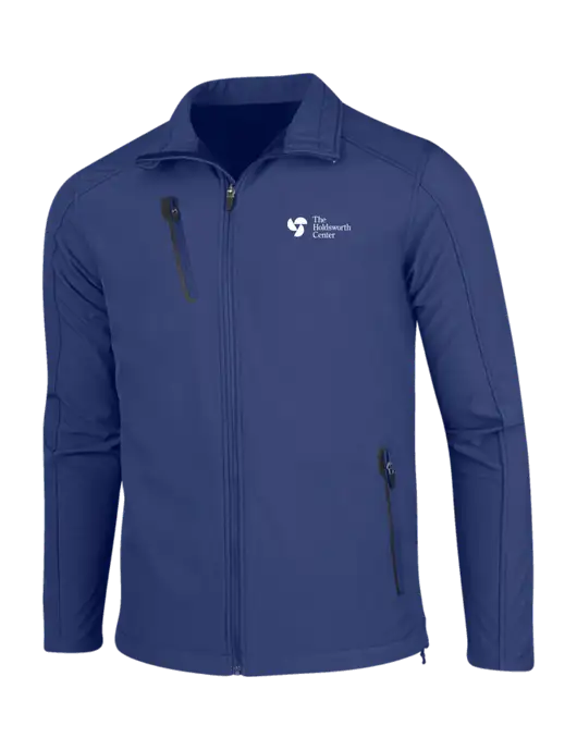 Dark Royal Welded Softshell Jacket w/Holdsworth Center Logo