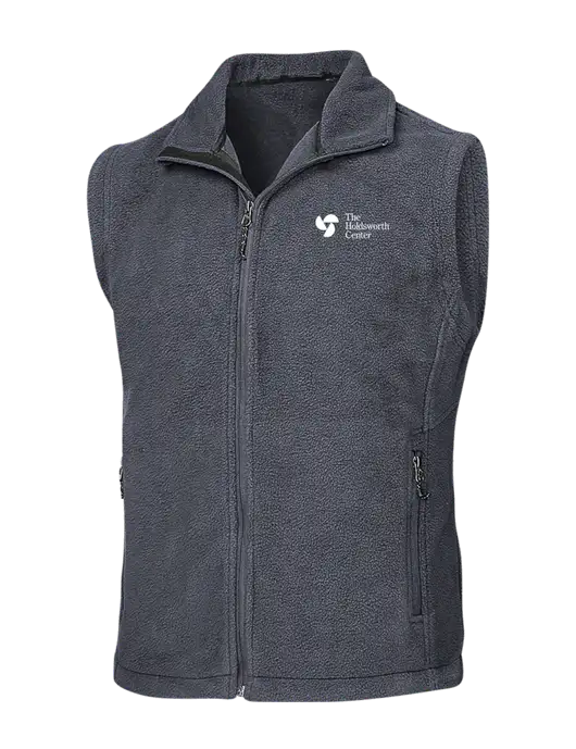 Dark Grey Fleece Vest w/Holdsworth Center Logo