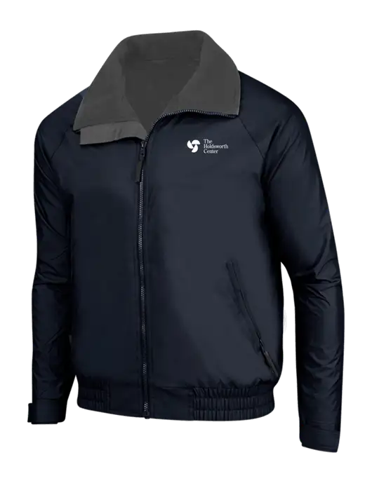 True Navy/Grey Heather Classic Competitor Jacket w/Holdsworth Center Logo
