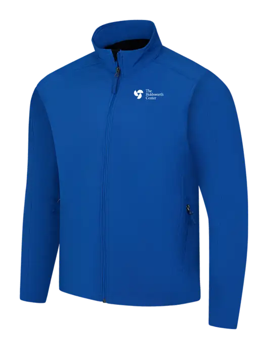 Dark Royal Core Soft Shell Jacket w/Holdsworth Center Logo
