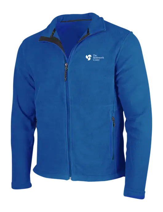 Dark Royal Fleece Jacket w/Holdsworth Center Logo