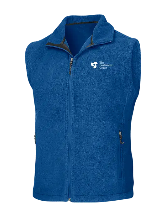 Royal Fleece Vest w/Holdsworth Center Logo