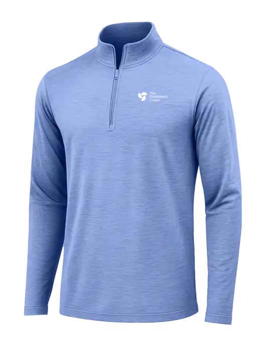 True Royal Heather Posicharge Tri-Blend Wicking 1/4 Zip Pullover w/Holdsworth Center Logo