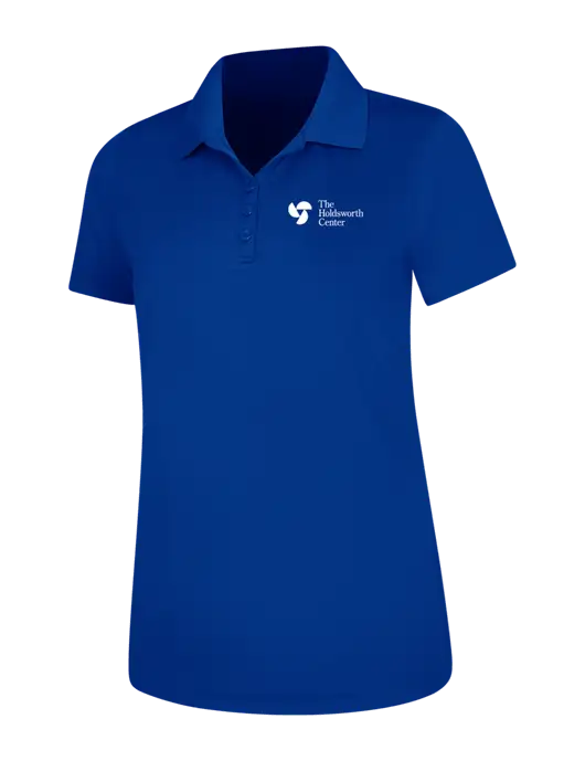 Dark Royal Womens Dry Zone UV Mesh Polo w/Holdsworth Center Logo